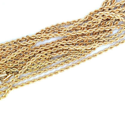 14-karat gold rope chain