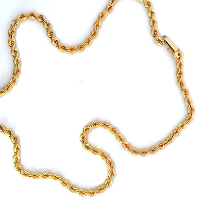 14-karat gold rope chain